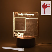 Acrylic decorative lamp featuring a heart shape, glowing softly in a bedroom setting.