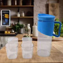 Transparent water jug with elegant handle and 2000 ML capacity