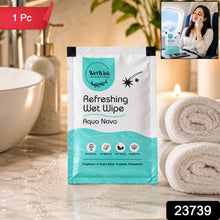 Resealable Aqua Nova wet wipe pack on the go