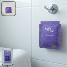 Lavender hanging air freshener gel 10gm in use in small space
