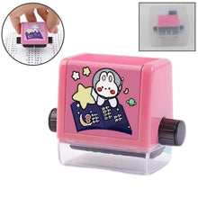 Compact math roller stamp, perfect for kids' learning activities.