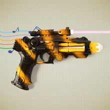 LED Laser Gun Toy with vibrant LED lights and futuristic design