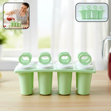 Plastic popsicle mold set for homemade ice treats