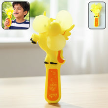 Hand press mini portable cartoon fan toy with animal design