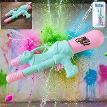 Colorful plastic Holi water gun toy for kids with long barrel