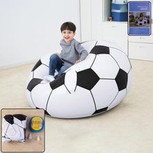 Inflatable soccer ball lounge chair