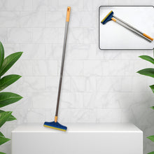 120-degree rotating cleaning brush with wiper for floors