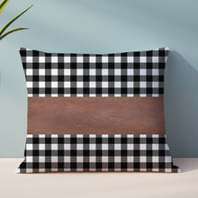 Pillow Covers, Leather & Cotton Cushion Covers (17 × 17 Inch / 1 Pair / 2 Pc)