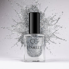 Silver Moonlight Glitter Nail Paint bottle showcasing sparkly silver glitter finish
