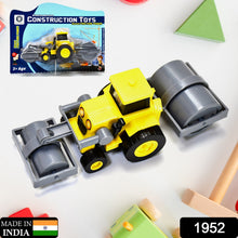Yellow friction-powered excavator loader toy for active playtime.