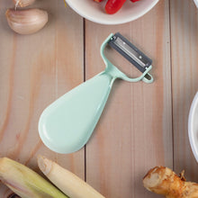 Apex ginger peeler with dual stainless steel blades for efficient peeling