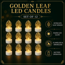 Features of Leaf Shaped Flameless LED Candles, including safety and design.