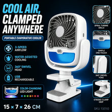 Portable Air Cooler – 3-Speed USB Rechargeable Fan | Velvet Wheels