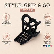 Plastic Hair Clamp – Durable Matte Finish Barrette Clip Set