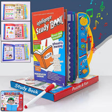 Vibrant front cover of the Kids Learning Book, displaying colorful alphabets and numbers.