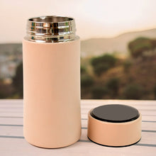 Portable stainless steel travel water bottle perfect for hot and cold beverages