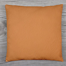 A beige couch pillow cover with an invisible zipper closure for easy use.