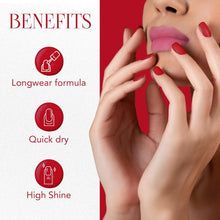 OG Beauty Red Matte Nail Polish bottle with applicator brush.