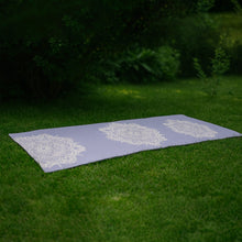 Yoga mat rolled and compact for easy storage