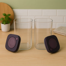 Set of multipurpose airtight snack storage jars made from food-grade plastic