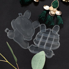 Plastic storage box with bear shape, designed to keep your accessories tidy.