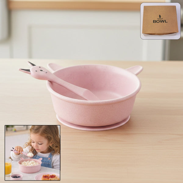 Premium kids feeding bowl with cute spoon