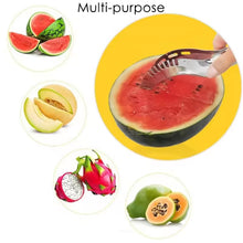 3in1 Stainless Steel Watermelon Cantaloupe Slicer Knife, Corer Fruit, Vegetable Tools Kitchen (1 Pc)