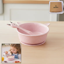 Kids feeding bowl with cute spoon set showing 240ML capacity