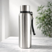 Hot and cold steel water bottle with leak-proof lid