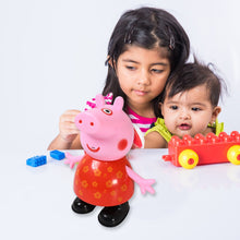 Pig Children Play toy, Pretend Play Toy Fun Gift for Kids, Movable Hands, Legs Pig Pretend Play Toy Set for Kids Children with Soft Rubber Material (1 Pc / Battery Not included)