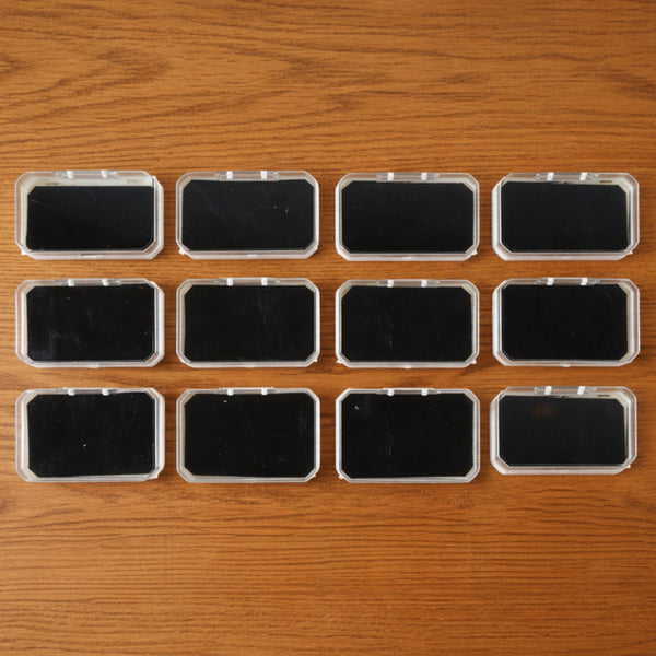 Rectangle mini jewellery storage box set 12 pcs ring earring pendant India