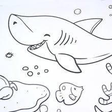 Feature close-up of textured tear-resistant paper on educational coloring roll
