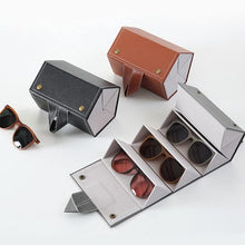 5 Slots Sunglasses Organizer Box, Glass Holder Box, spectacle case of sunglasses, Specs case, Foldable Travel Glasses Case Storage (1 Pc)