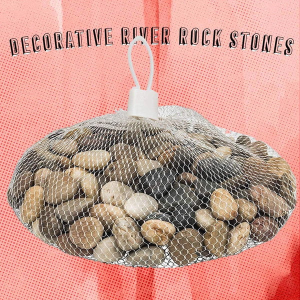 Decorative river rock stones