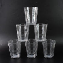 Crystal-clear Plastic Ringo Glass filled with chilled beverage on table
