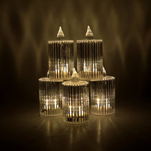 Decorative LED flameless candle light casting ambient glow indoors
