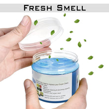 Velvet Wipe cleaning gel demonstrating its flexibility, ideal for cleaning electronic devices.