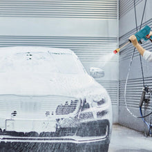Ergonomic washer gun cordless with multiple nozzles for adjustable spray