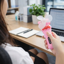 Compact handheld fan in fun cartoon style for kids and adults