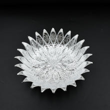 Multipurpose plastic serving tray silver finish mukhwas Diwali India