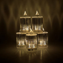 Premium Crystal Effect LED Flameless Candle Lights (5 Pc)