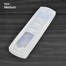 Durable set-top box remote protector demonstrating its flexible design.
