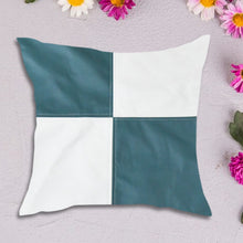 Soft decorative pillow cover in a light colour on a modern living room sofa.