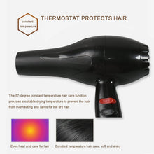 Compact and lightweight 1800W hair dryer ready for use.