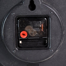 Aura dial on stylish analog wall clock enhancing room aesthetics