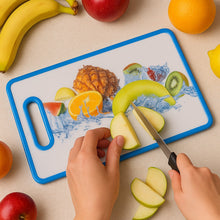 Colorful large plastic cutting board for fruits and vegetables