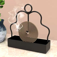 Open frame mosquito coil holder for easy coil placement and removal