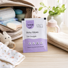 Baby wipes in travel bag, convenient for on-the-go hygiene