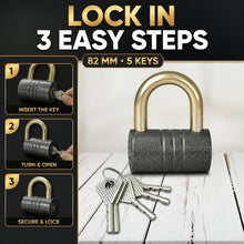 Iron Padlock – 82mm Heavy-Duty Brass Core | FortiLock