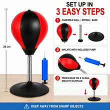 Inflatable Desktop Punching Bag – Stress Relief & Reflex Training